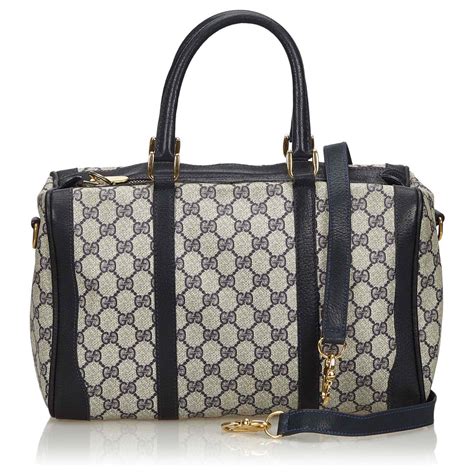 Cartable Gucci Noir en Coton .